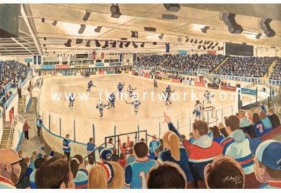 Dundee Ice Arena Stadium Fine Art Print - Dundee Stars Ice Hockey